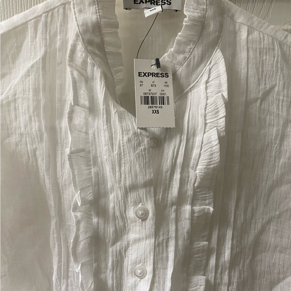 express sheer button down - Picture 4 of 4